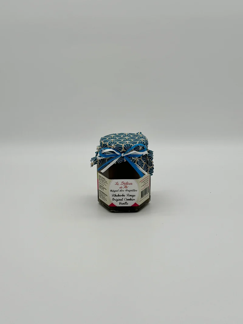 CONFITURE RHUBARBE ROUGE VANILLE ORIGINAL COMBIER 280G