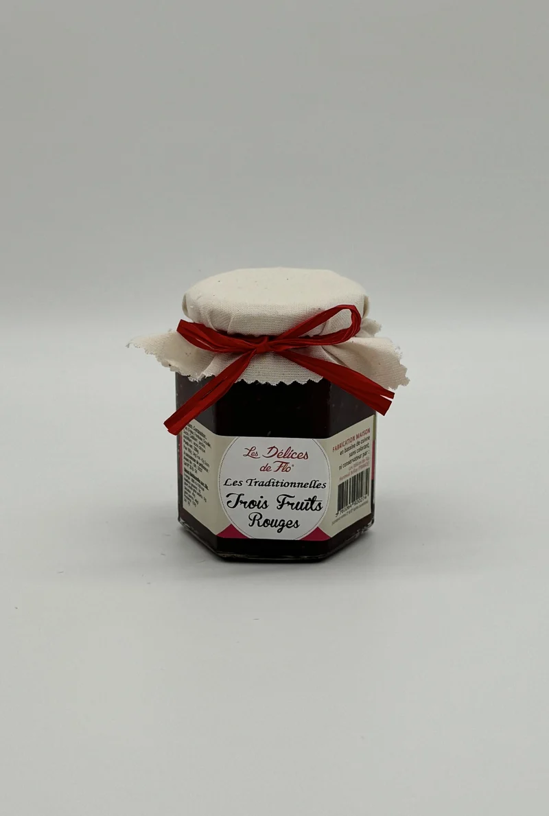 CONFITURE TROIS FRUITS ROUGE 280G