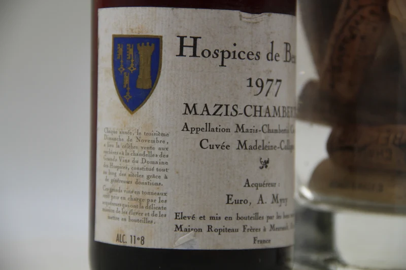 -Mazis-Chambertin ** Cuvée Madeleine-Collignon " ** 1977 ** Hospices de Beaune