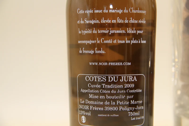 - Cote de Jura "Cuvée Tradition" ** 2009 ** Domaine de la Petite Marne
