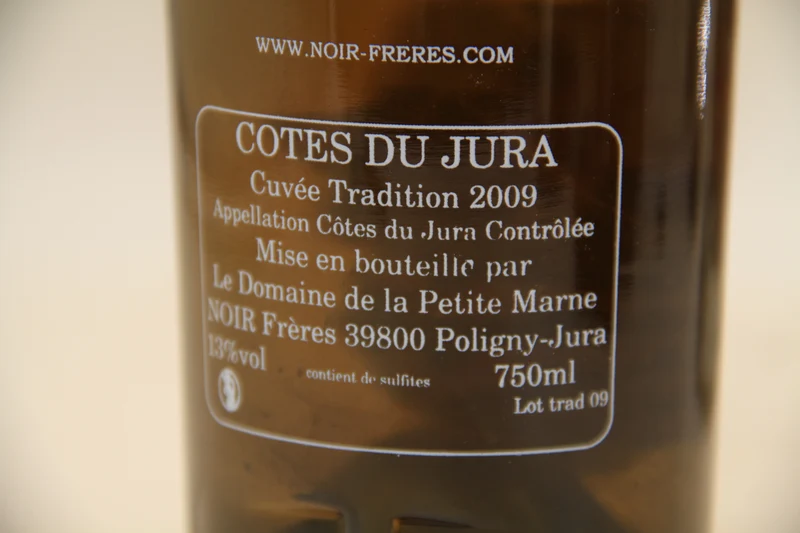 - Cote de Jura "Cuvée Tradition" ** 2009 ** Domaine de la Petite Marne