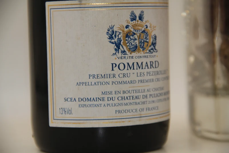 - Pommard 1er Cru " Les Pezerolles " ** 1996 ** Chateau De Puligny Montrachet
