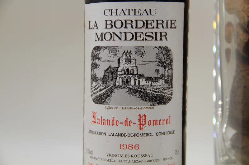Chateau La Borderie Mondesir ** 1986 ** Lalande De Pomerol