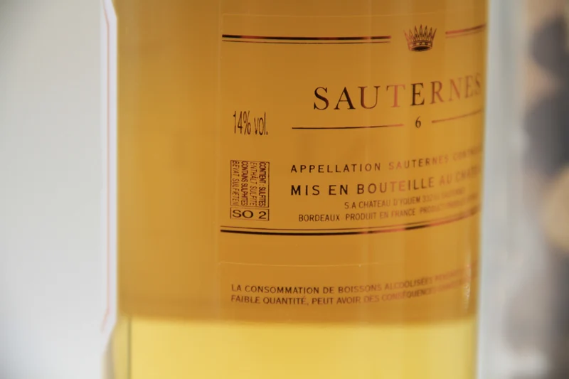 - Sauternes N° 6 Chateau Yquem. Sauternes