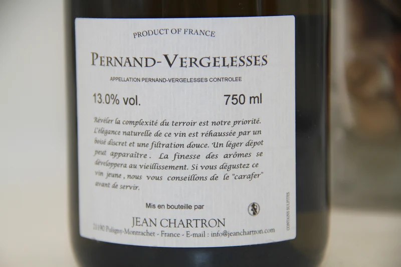 - Pernand Vergelesses ** 2017 ** Jean Chartron