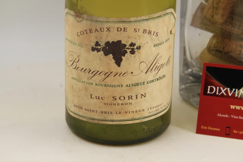 -Bourgogne Aligoté " Coteaux de St Bris " ** 1979 ** Luc Sorin