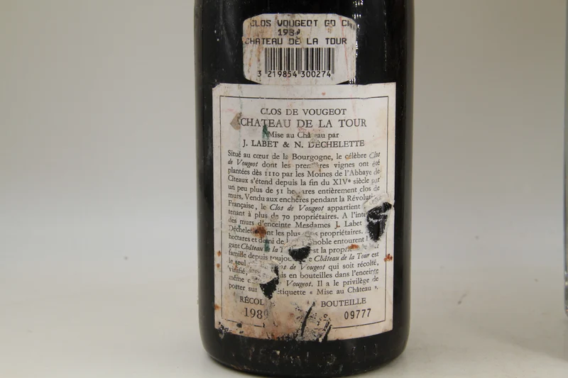 Clos Vougeot GrandCru ** 1989 ** Chateau De La Tour