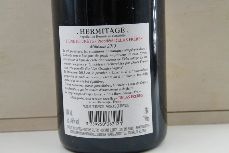 Hermitage "Ligne De Crête". ** 2015 ** Delas