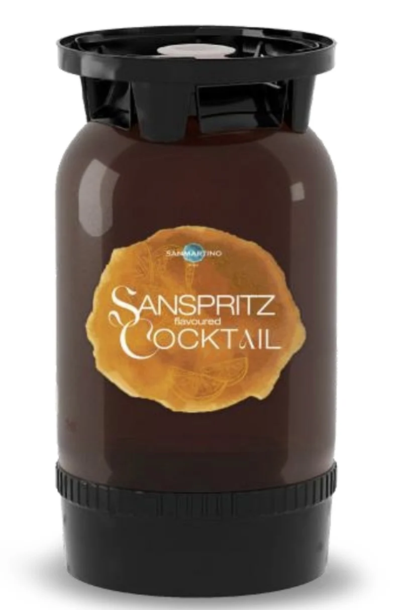 (SANMA) POLYKEG 24L SAN SPRITZ Sparkling flavored cocktail based on wine Italia 8°Alc
