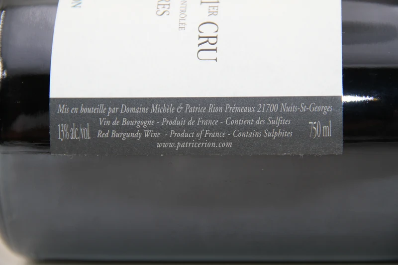 - Nuits St Georges 1er Cru "Clos Des Argillières " ** 2007 ** Domaine Rion