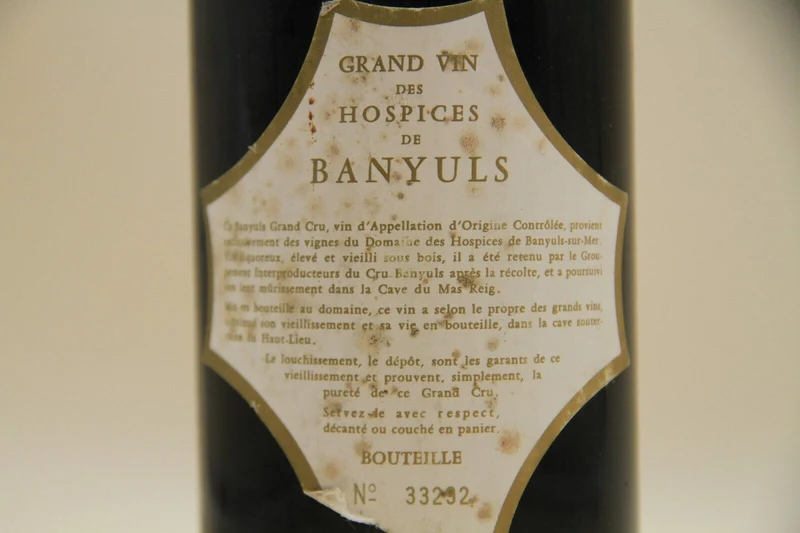 Banyuls Grand Cru ** 1959 ** Domaine Des Hospices Mas Reig