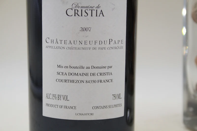 - Chateauneuf du Pape ** 2007 ** Domaine Cristia