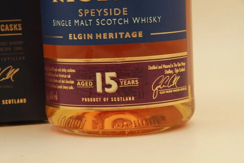 Glen Moray ** 15Years ** Single Malt Scotch Whisky. Elgin Heritage