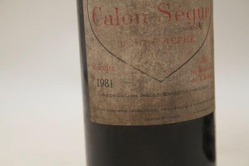 Chateau Calon Ségur ** 1981 ** Saint Éstèphe Grand Cru Classé