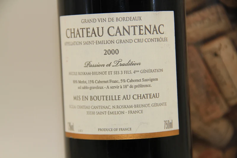 Chateau Cantenac ** 2000 ** Saint Emilion Grand Cru