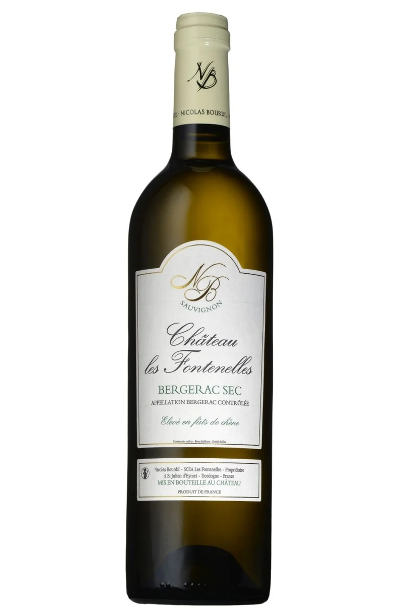 (FONTE) Chateau les Fontenelles 'élevé en fut de chêne' AOP bergerac sauvignon blanc