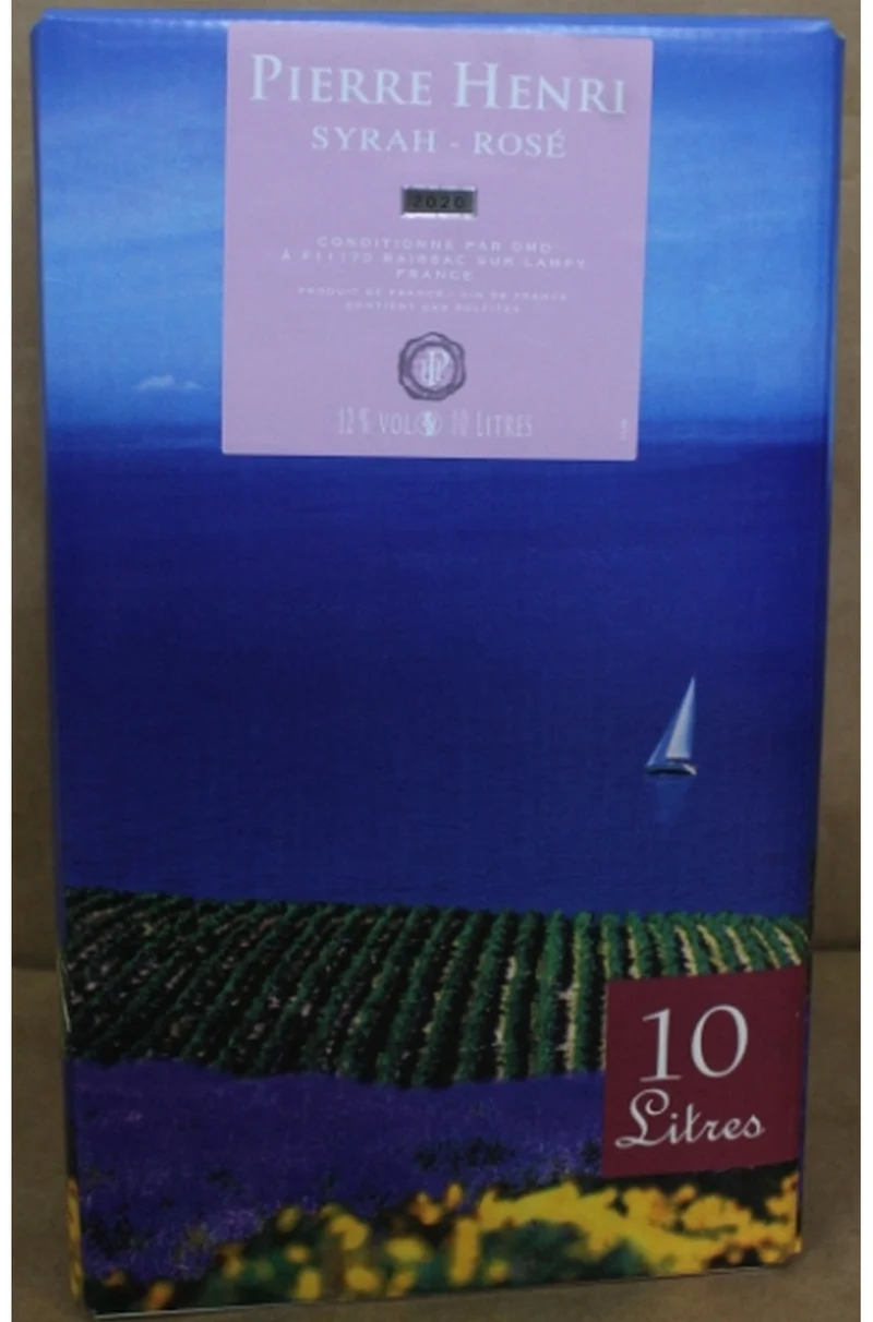 (DMD) BIB 10L Pierre Henri vin de france syrah rosé