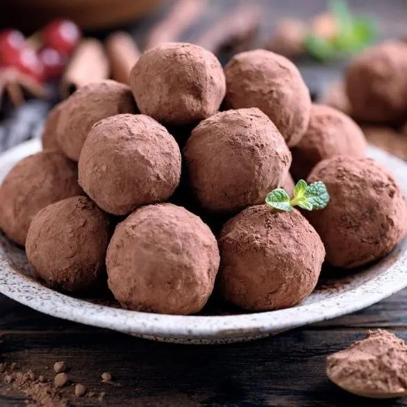 Truffes au Chocolat Noir 66% Bio Praliné de Noisettes Fin | 150g