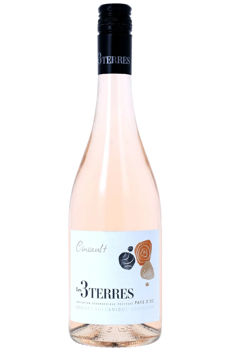 (PREIG) Les 3 Terres IGP d'oc cinsault rosé 'argile'