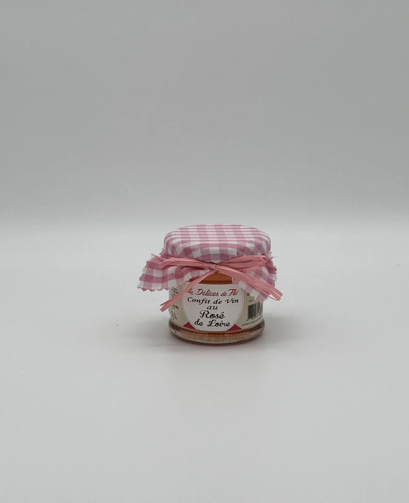 CONFIT DE VIN ROSE DE LOIRE 130G