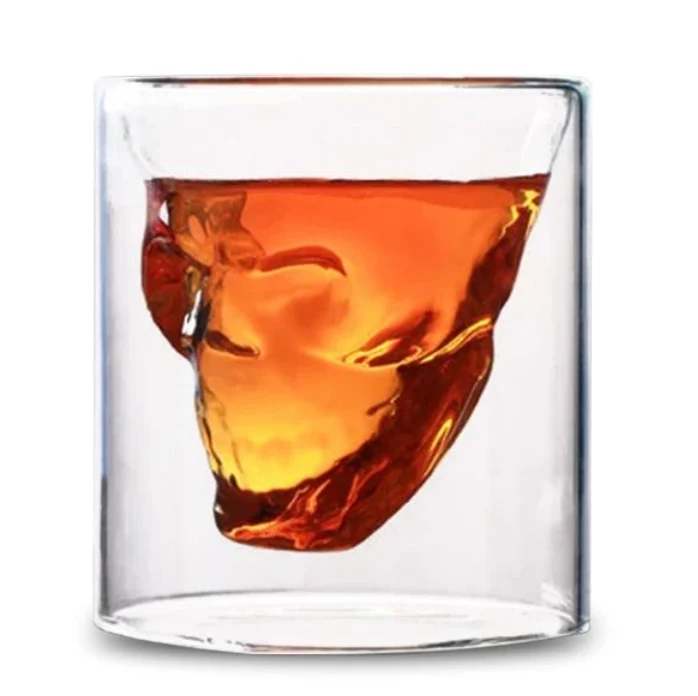 6 Verres à shot tête de mort