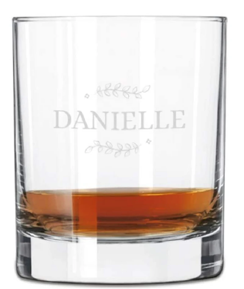 Verre a whisky gravé