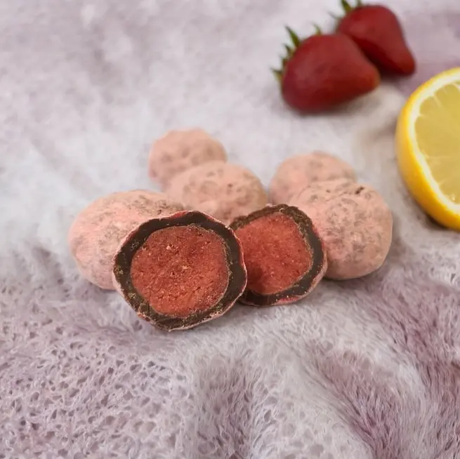 Chocolats à la fraise et une pointe de citron - 150g