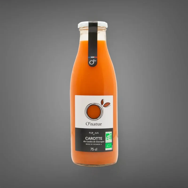 Pur Jus De Carotte Bio Des Landes de Gascogne 75 cL