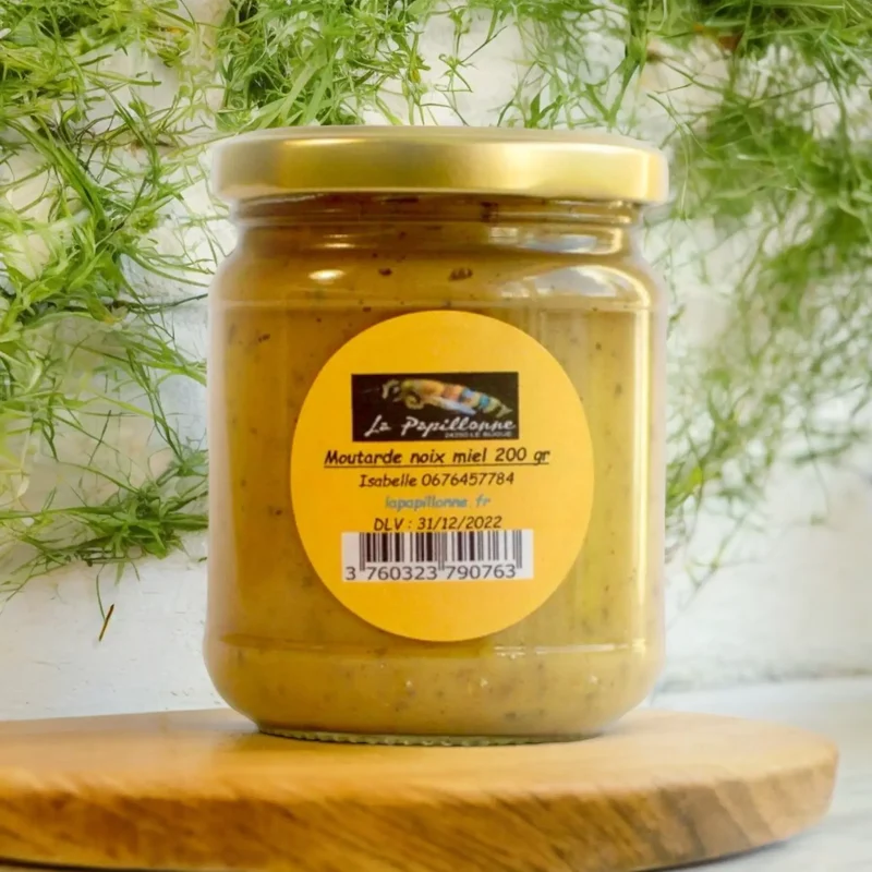Moutarde aux noix et au miel - 100g