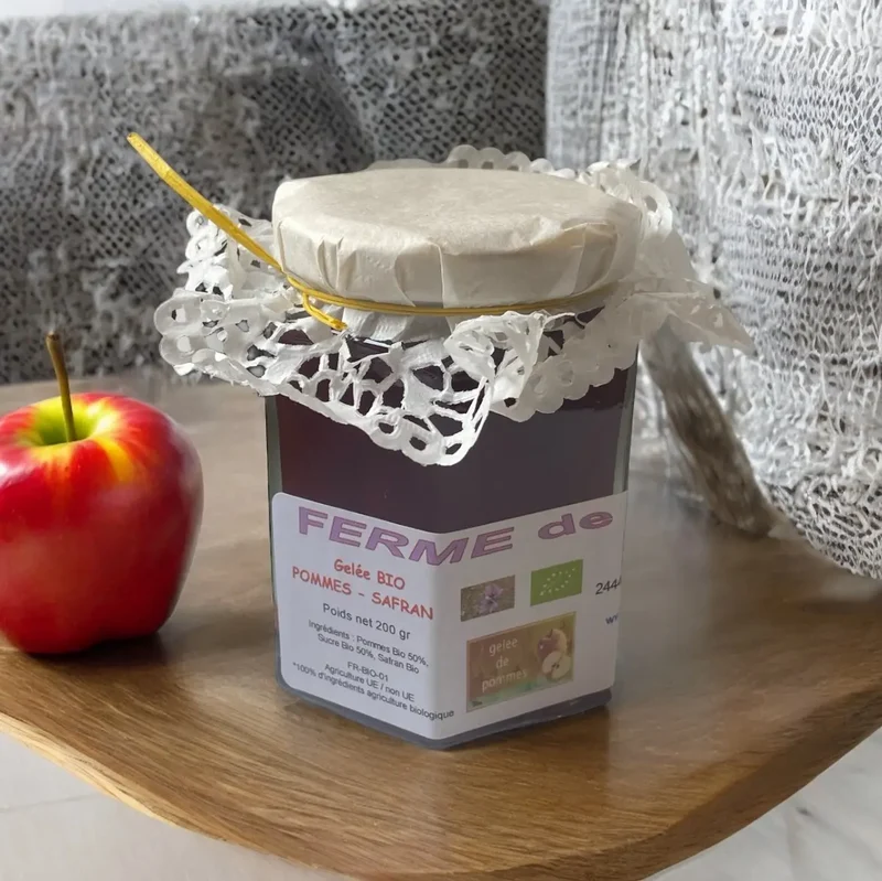 Gelée de pomme - safran Bio 200g