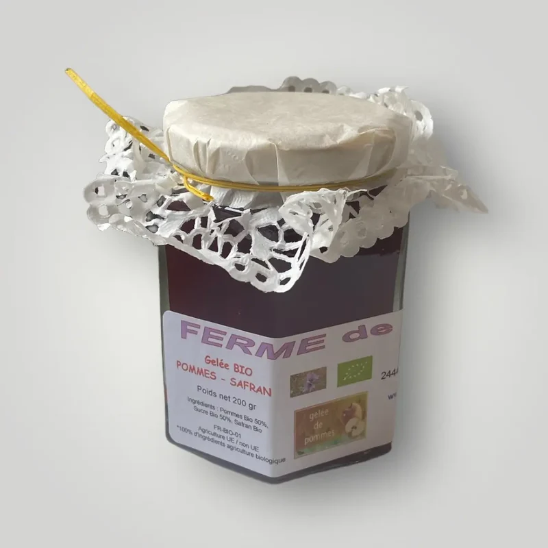 Gelée de pomme - safran Bio 200g