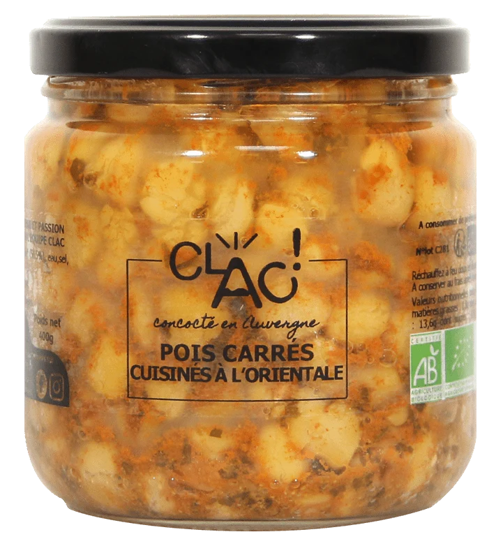 Pois Carrés Cuisinés à l'Orientale Bio | 400g