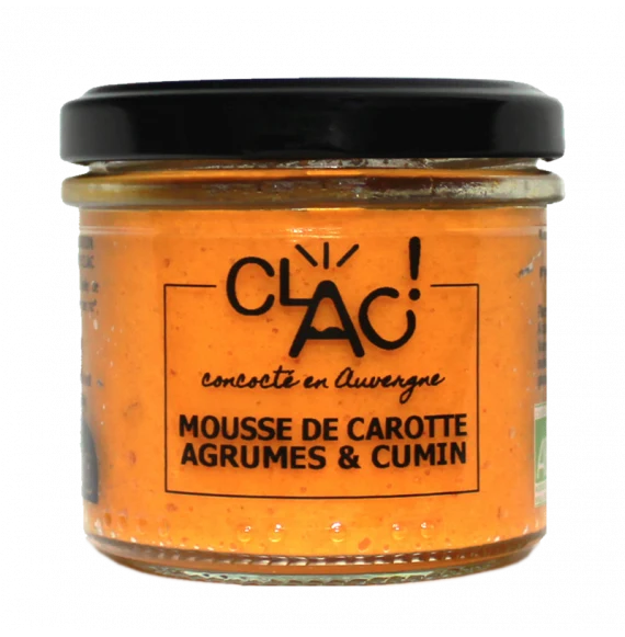 Mousse de Carotte Agrumes & Cumin Bio | 100g