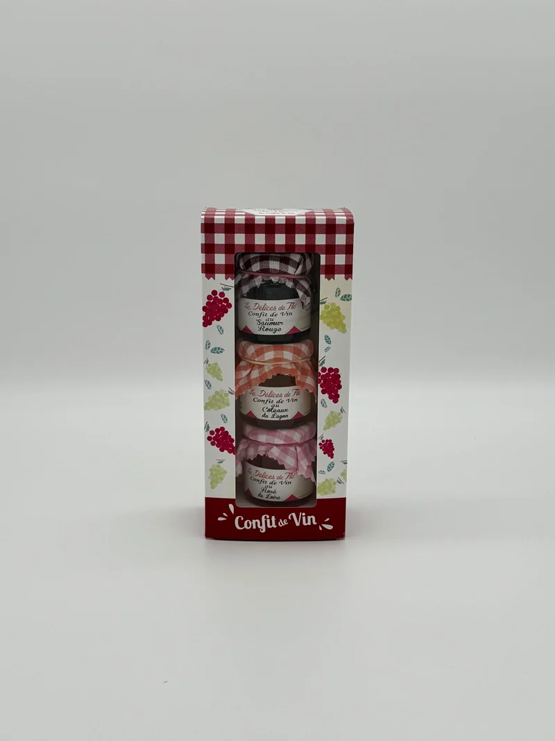 COFFRET LOT 3 X 50G CONFIT DE VIN
