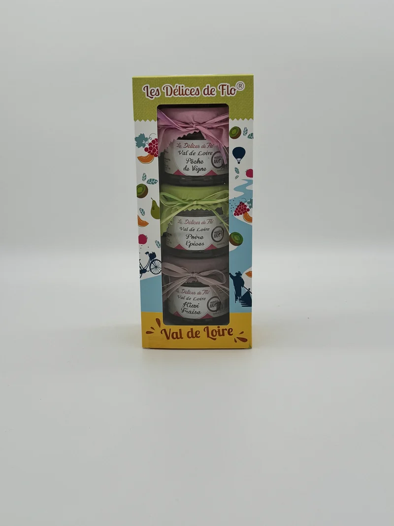 COFFRET LOT 3 X 130G CONFITURE VAL DE LOIRE