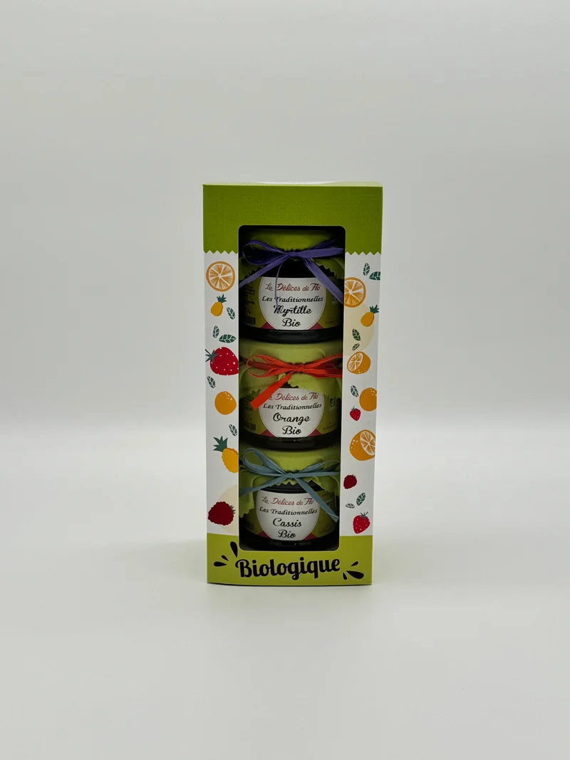 COFFRET LOT 3 X 130G CONFITURE BIOLOGIQUE