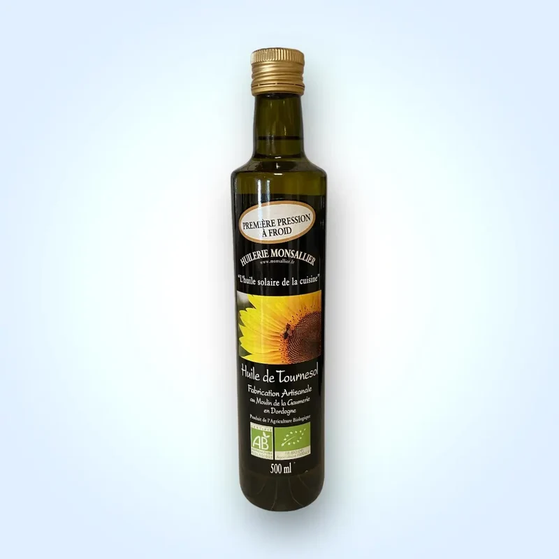 Huile de tournesol Bio - pression à froid 500mL