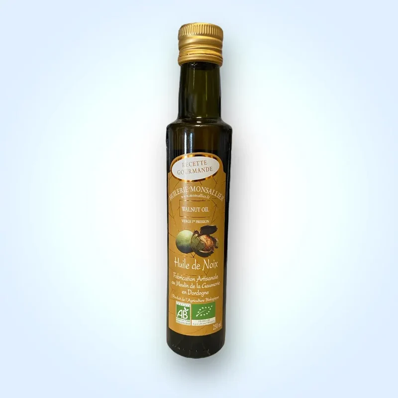 Huile de noix Bio - pression à chaud (traditionnelle) - 250mL