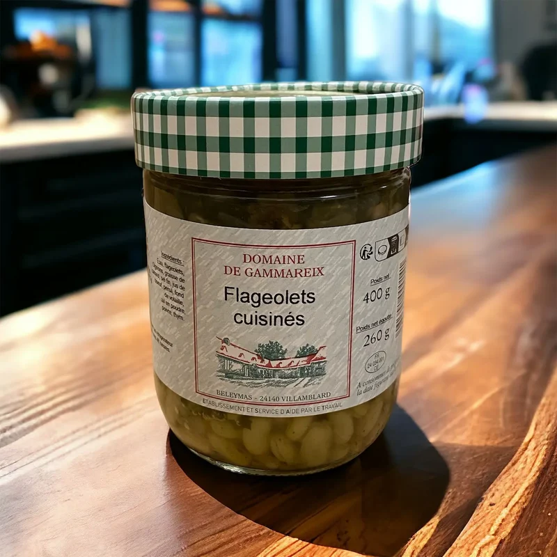 Flageolets verts cuisinés