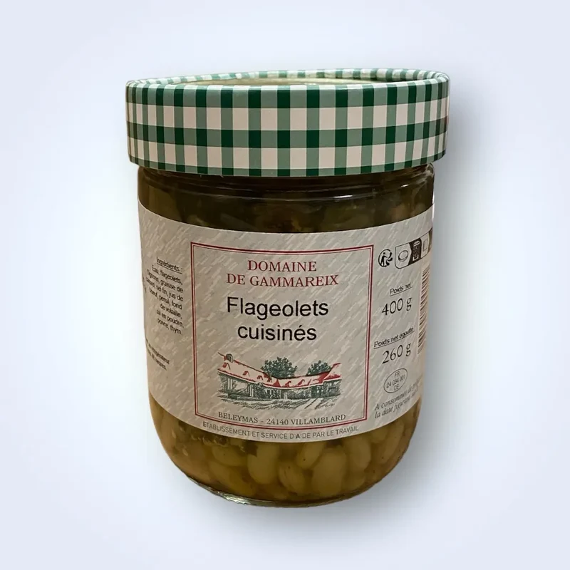 Flageolets verts cuisinés