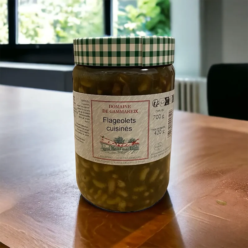 Flageolets verts cuisinés