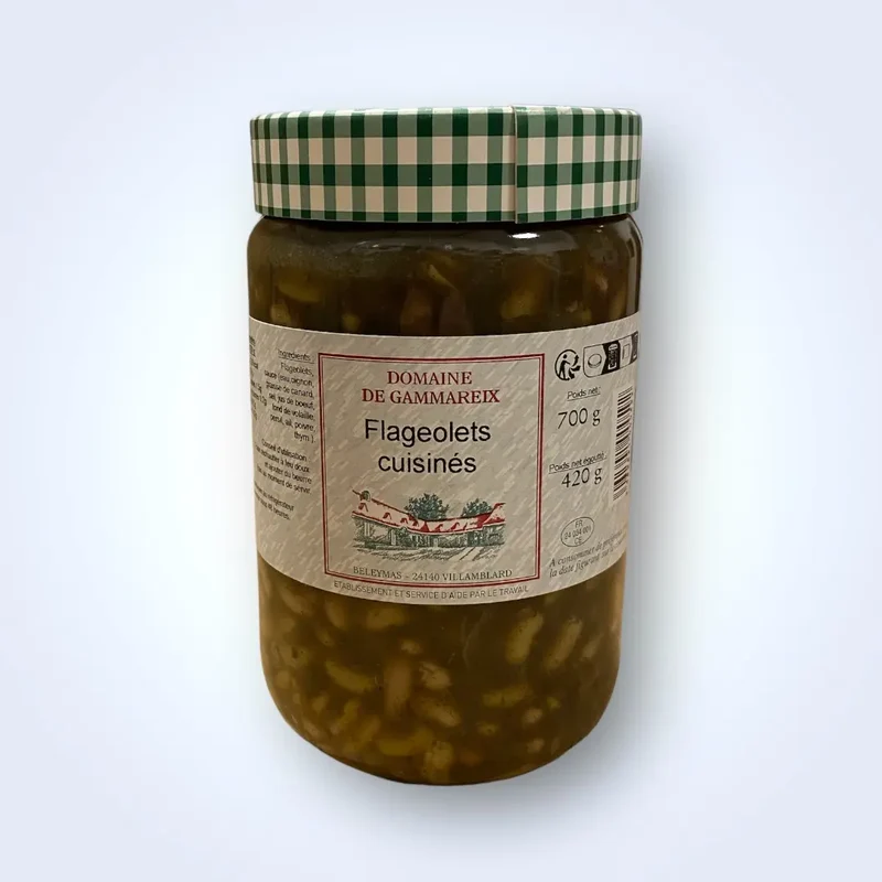 Flageolets verts cuisinés