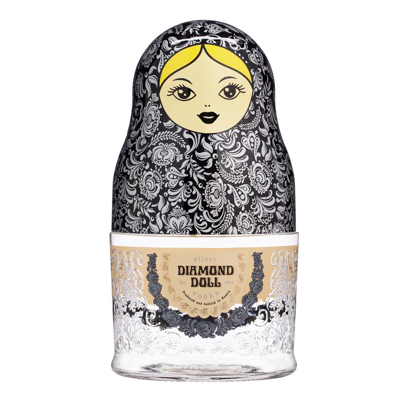 Vodka Diamond Doll Silver - Matryoshka