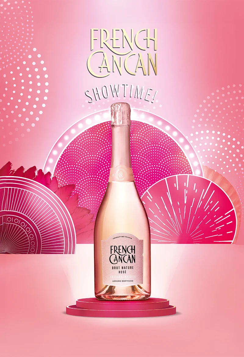 French Cancan Brut Rosé Bio Vin de France – Non millésimé – Lot 3 Bouteilles 75cl vin rosé