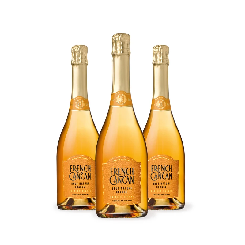 French Cancan Brut Orange Bio Vin de France – Non millésimé – Lot 3 bouteilles 75cl vin orange