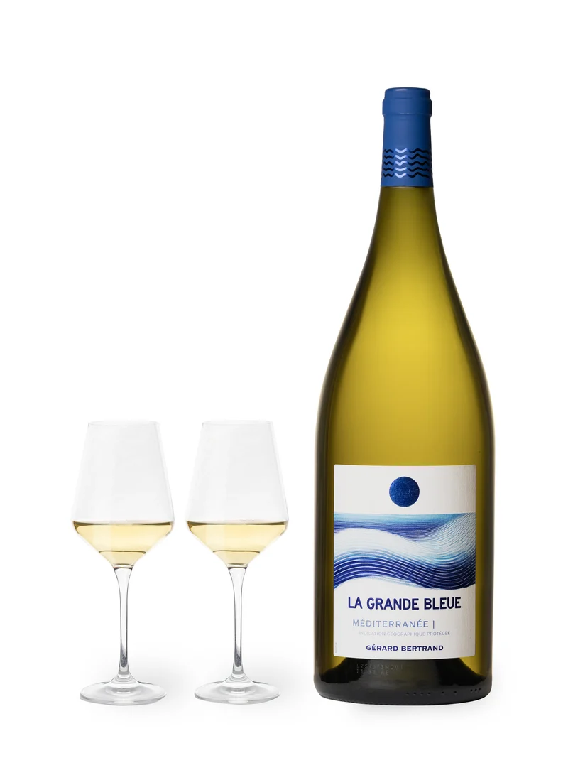 La Grande Bleue IGP Méditerranée 2024 – Magnum 150cl vin blanc