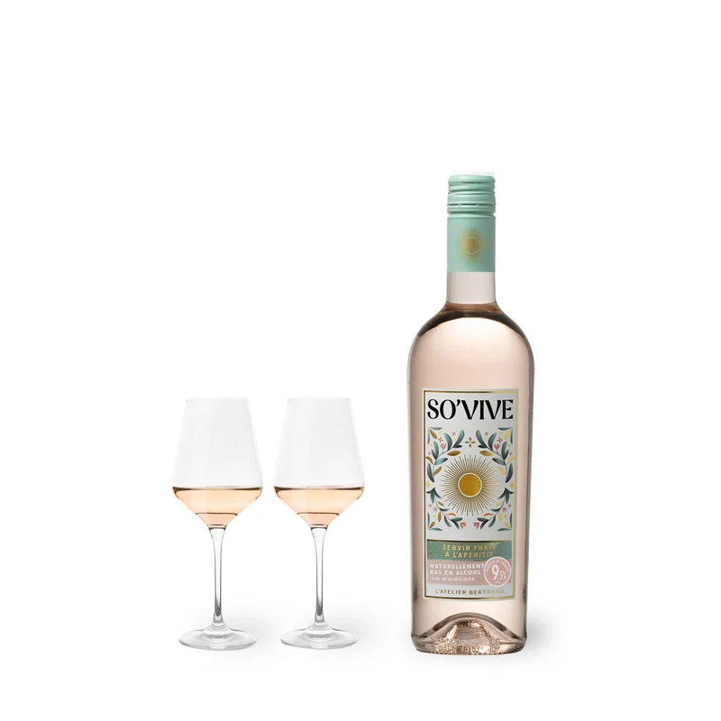 So'Vive vin rosé bio IGP Pays d'Oc 2025 - Lot 6 bouteilles 75cl