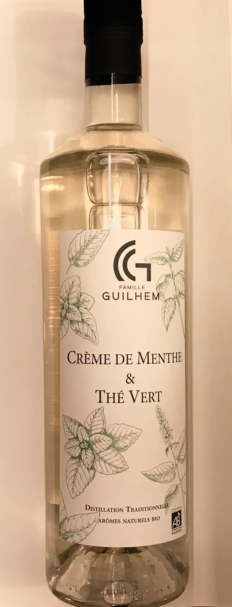 Crème de Menthe et Thé vert - Château Guilhem - 70 cl - 15 °