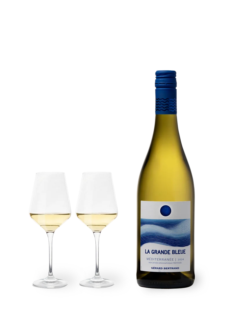 La Grande Bleue 2025 vin blanc bio Offre Spéciale 12 Bouteilles 75cl et Magnum Offert