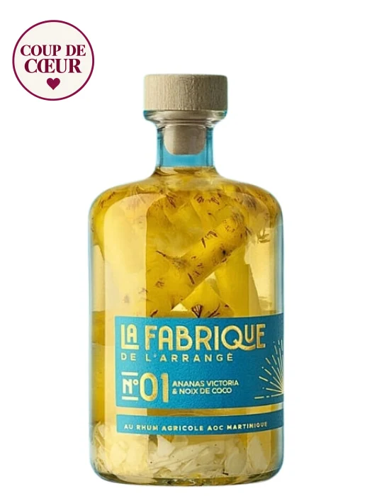 La Fabrique de L'Arrangé N°01 - Rhum arrangé Ananas Victoria & Noix de Coco